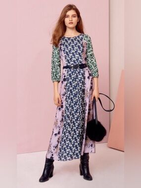 MAX & CO. by Max Mara Floral Mix- Maxi Dress With Pockets-LIKE NEW• GREAT DEAL!
